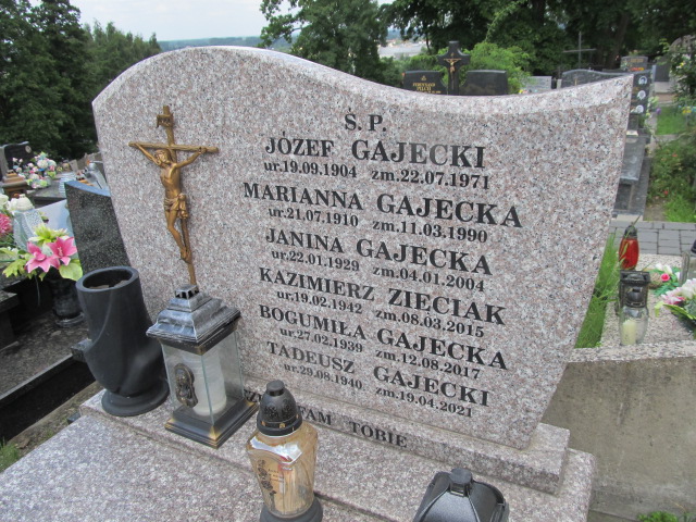 Janina GAJECKA 1929 Bochnia - Grobonet - Wyszukiwarka osób pochowanych