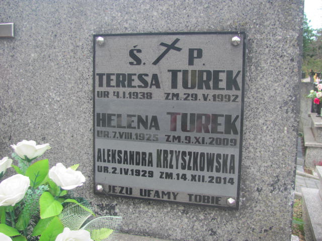 Teresa TUREK 1938 Bochnia - Grobonet - Wyszukiwarka osób pochowanych
