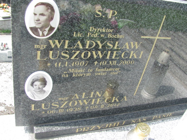 Władysław LUSZOWIECKI 1907 Bochnia - Grobonet - Wyszukiwarka osób pochowanych