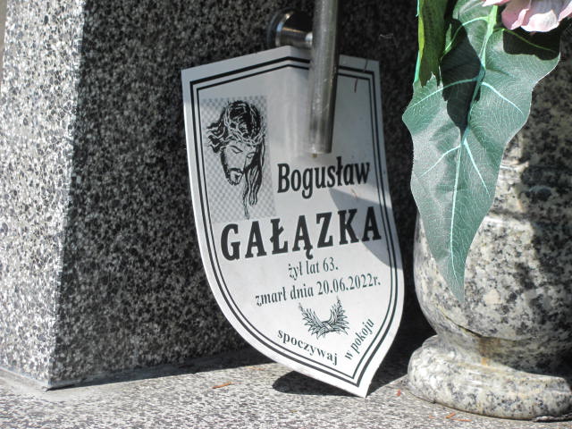 Grób ANTONI GAŁĄZKA