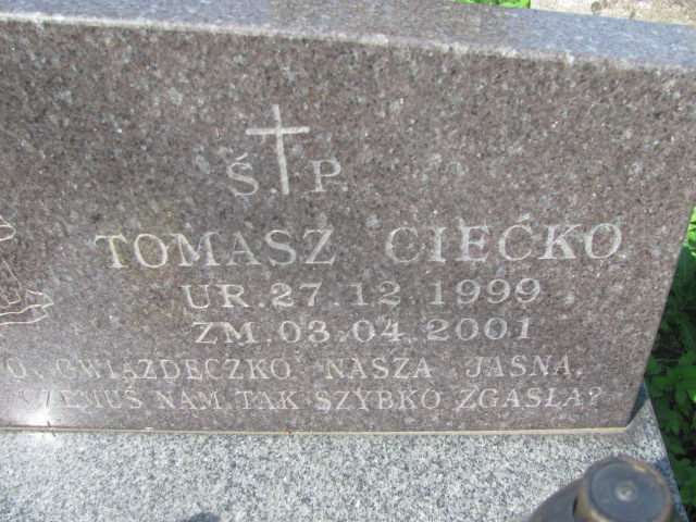 Grób TOMASZ CIEĆKO