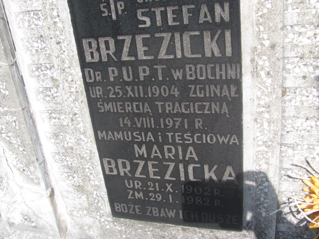 Maria BRZEZICKA 1902 Bochnia - Grobonet - Wyszukiwarka osób pochowanych