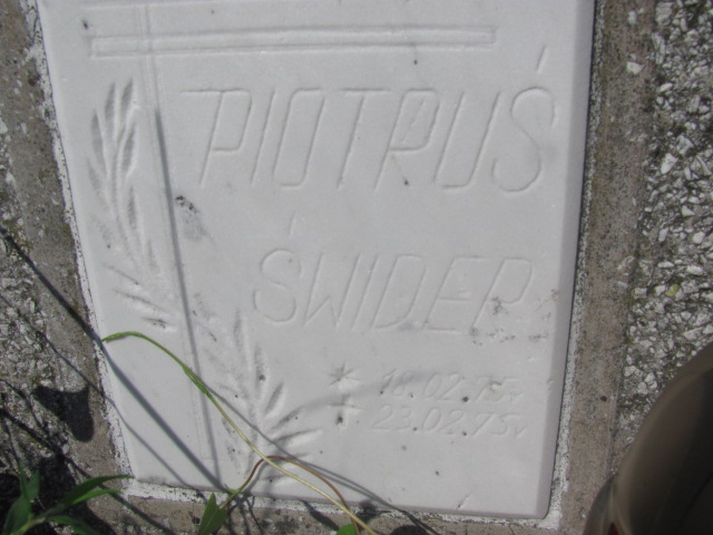 Piotr Świder 1975 Bochnia - Grobonet - Wyszukiwarka osób pochowanych