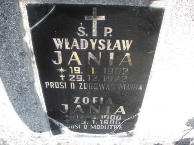 Zofia JANIA 1900 Bochnia - Grobonet - Wyszukiwarka osób pochowanych