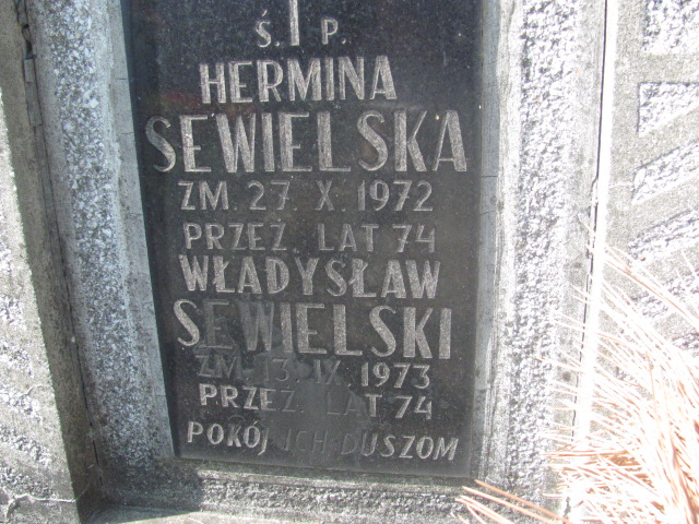 Hermina SEWIELSKA 1898 Bochnia - Grobonet - Wyszukiwarka osób pochowanych