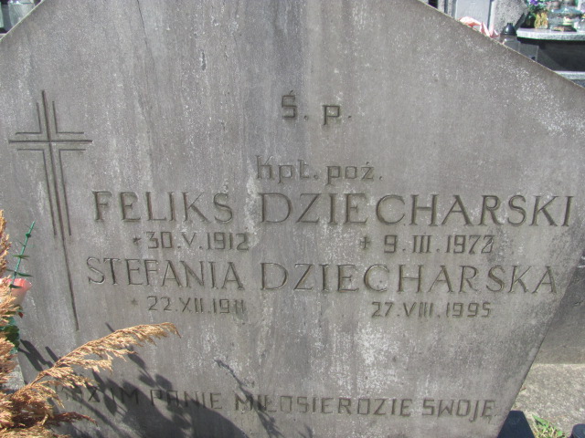 Feliks DZIECHARSKI 1912 Bochnia - Grobonet - Wyszukiwarka osób pochowanych