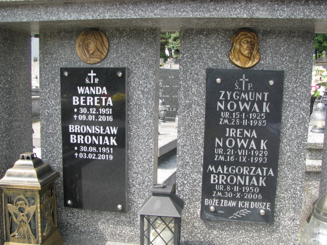 Irena NOWAK 1929 Bochnia - Grobonet - Wyszukiwarka osób pochowanych