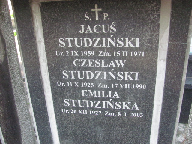 Emilia STUDZIŃSKA 1927 Bochnia - Grobonet - Wyszukiwarka osób pochowanych