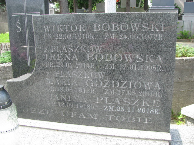 Irena BOBOWSKA 1914 Bochnia - Grobonet - Wyszukiwarka osób pochowanych