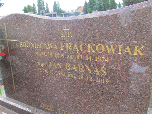 Grób BRONISŁAWA FRĄCKOWIAK