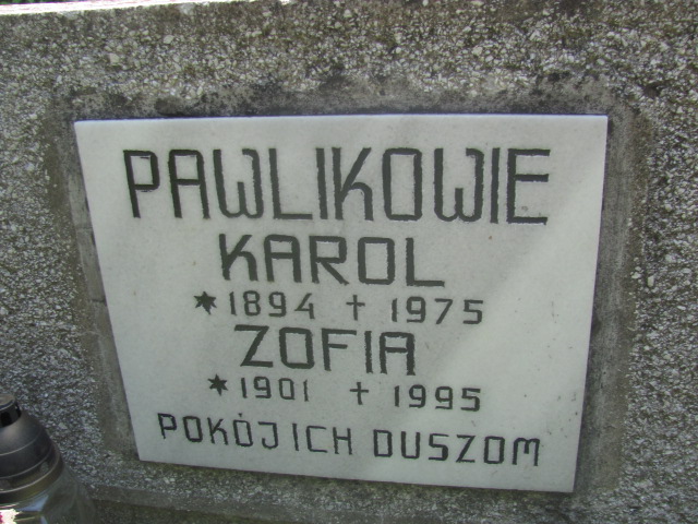 Zofia PAWLIK 1901 Bochnia - Grobonet - Wyszukiwarka osób pochowanych