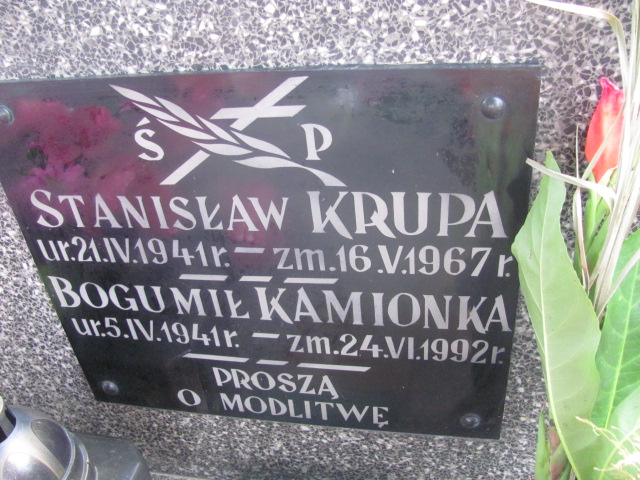 Stanisław KRUPA 1941 Bochnia - Grobonet - Wyszukiwarka osób pochowanych