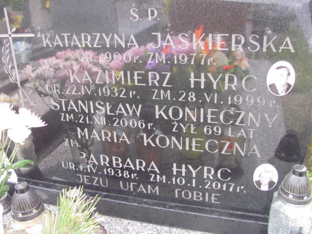 Barbara Hyrc 1938 Bochnia - Grobonet - Wyszukiwarka osób pochowanych