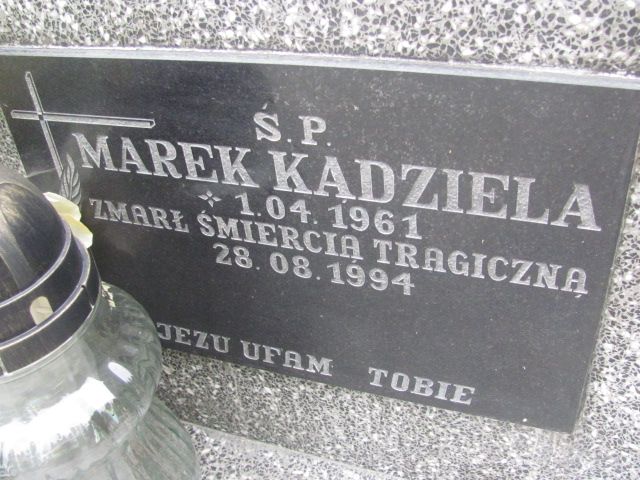 Marek KĄDZIELA 1961 Bochnia - Grobonet - Wyszukiwarka osób pochowanych