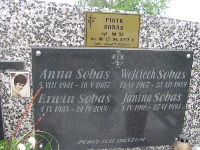 Anna SOBAS 1941 Bochnia - Grobonet - Wyszukiwarka osób pochowanych