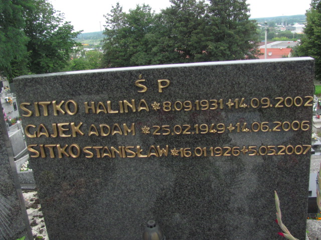 Halina SITKO 1931 Bochnia - Grobonet - Wyszukiwarka osób pochowanych