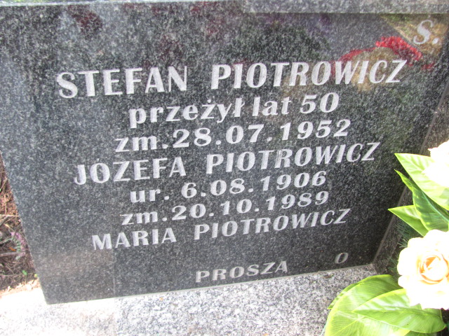 Stanisław PIOTROWICZ 1944 Bochnia - Grobonet - Wyszukiwarka osób pochowanych