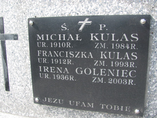 Janina Kulas 1948 Bochnia - Grobonet - Wyszukiwarka osób pochowanych