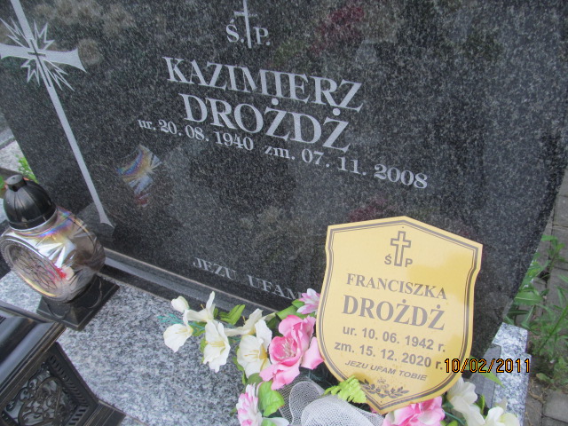Franciszka DROŻDŻ 1942 Bochnia - Grobonet - Wyszukiwarka osób pochowanych