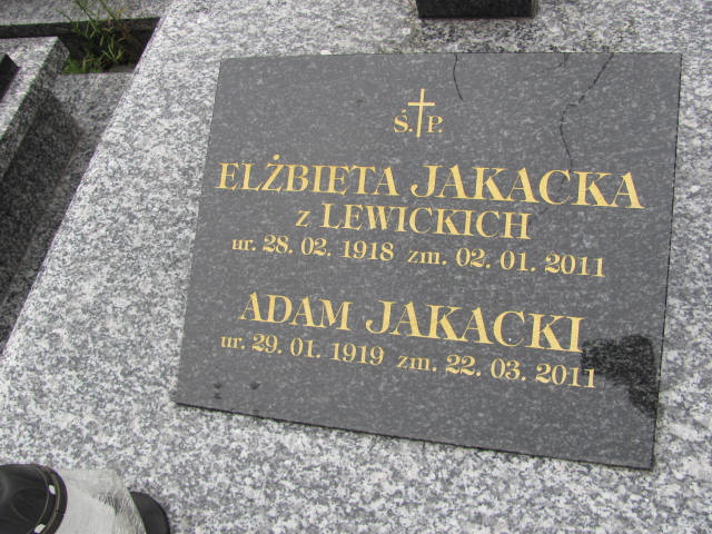 Adam Jakacki 1919 Bochnia - Grobonet - Wyszukiwarka osób pochowanych