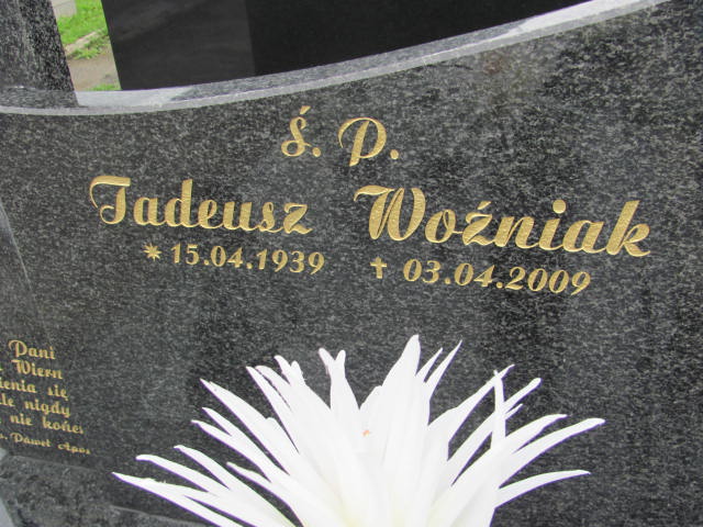 Grób Tadeusz Woźniak