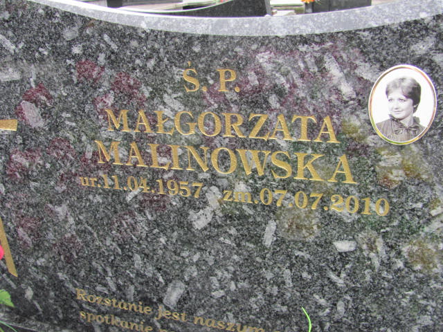 Grób MAŁGORZATA MALINOWSKA