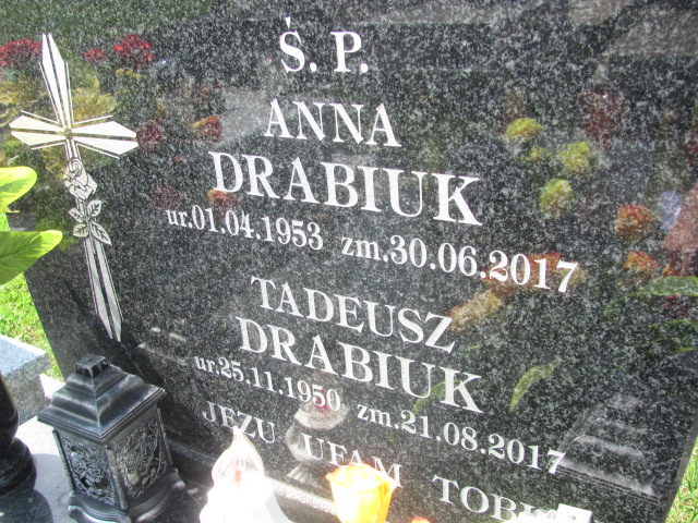 Anna Drabiuk 1953 Bochnia - Grobonet - Wyszukiwarka osób pochowanych