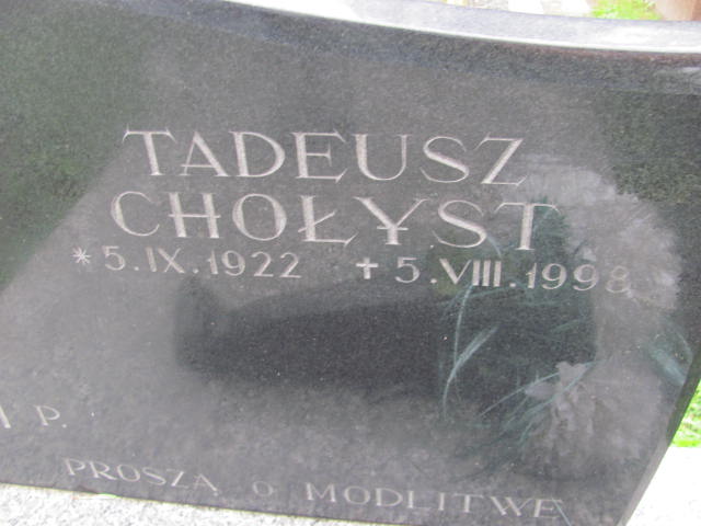 Tadeusz Chołyst 1922 Bochnia - Grobonet - Wyszukiwarka osób pochowanych