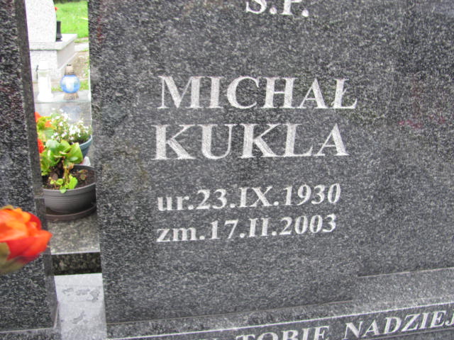 Michał Kukla 1930 Bochnia - Grobonet - Wyszukiwarka osób pochowanych