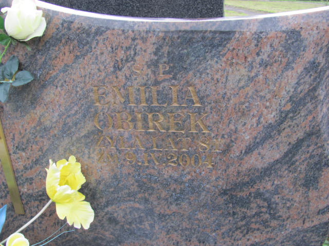 Emilia OBIREK 1923 Bochnia - Grobonet - Wyszukiwarka osób pochowanych