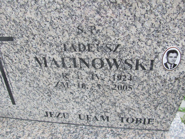 Tadeusz Stanisław MALINOWSKI 1924 Bochnia - Grobonet - Wyszukiwarka osób pochowanych