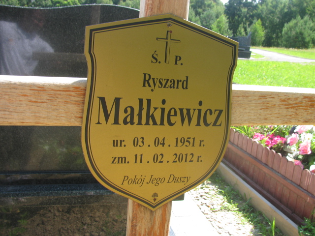 Grób Ryszard Małkiewicz