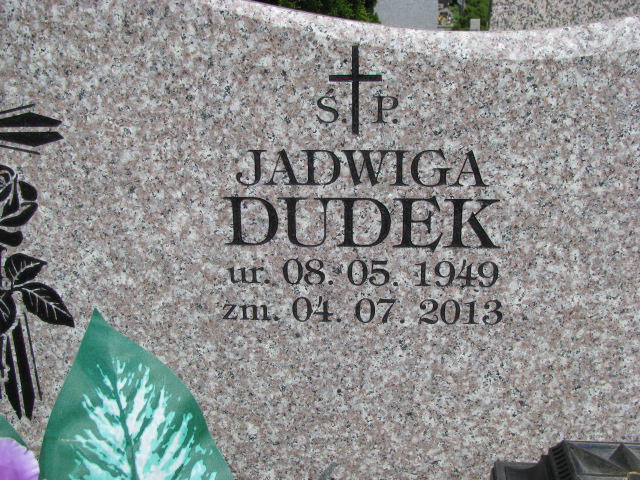 Jadwiga Dudek 1949 Bochnia - Grobonet - Wyszukiwarka osób pochowanych